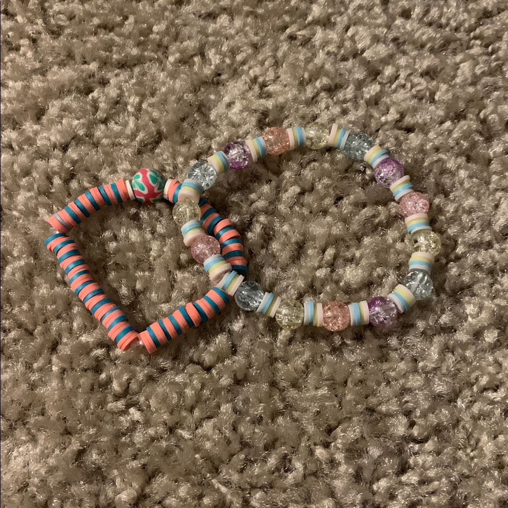 handmade beaded upcycled bracelet
